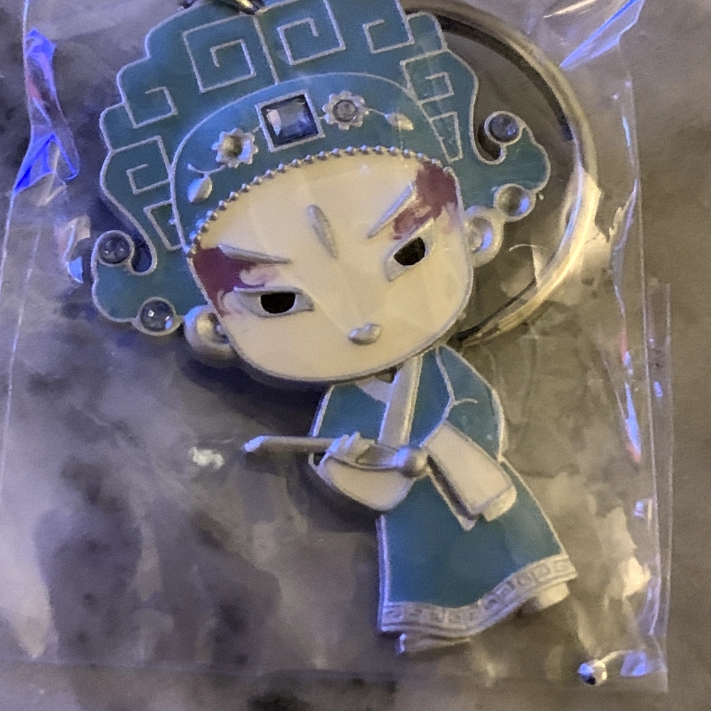 Key Ring Asian Girl  Enamel